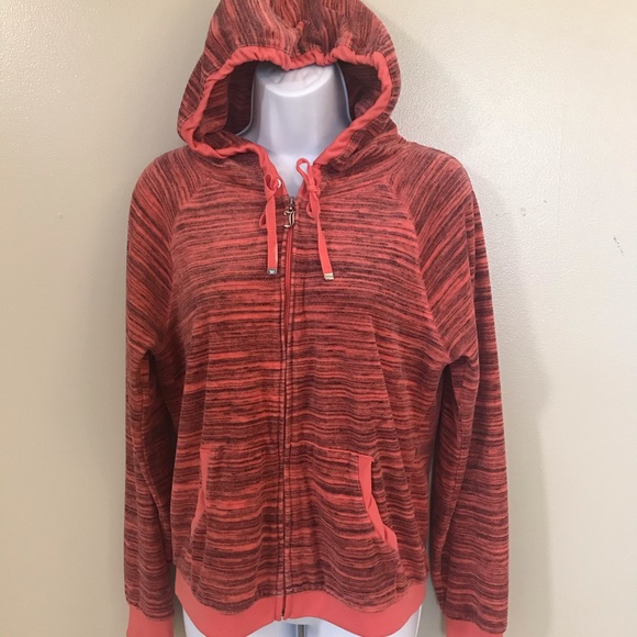 Juicy Couture Velour Hooded Jacket Size L - Picture 1 of 8